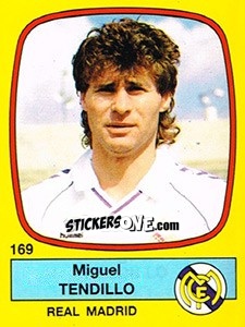 Figurina Miguel Tendillo - Liga Spagnola 1988-1989 - Panini