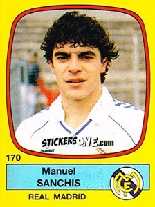 Sticker Manuel Sanchis - Liga Spagnola 1988-1989 n. 170 - Panini