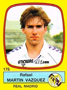 Cromo Rafael Martin Vazquez - Liga Spagnola 1988-1989 - Panini