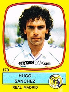 Sticker Hugo Sanchez - Liga Spagnola 1988-1989 n. 179 - Panini
