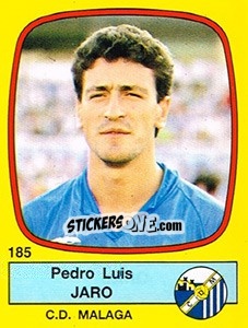 Sticker Pedro Luis Jaro - Liga Spagnola 1988-1989 n. 185 - Panini