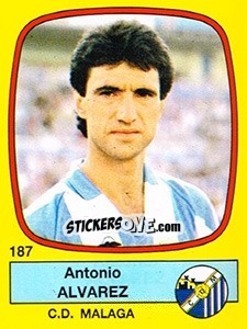 Cromo Antonio Alvarez - Liga Spagnola 1988-1989 - Panini