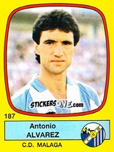 Cromo Antonio Alvarez - Liga Spagnola 1988-1989 n. 187 - Panini