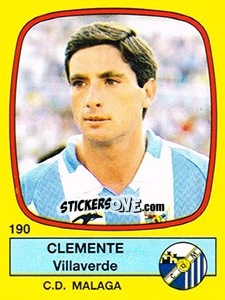 Figurina Clemente Villaverde - Liga Spagnola 1988-1989 - Panini