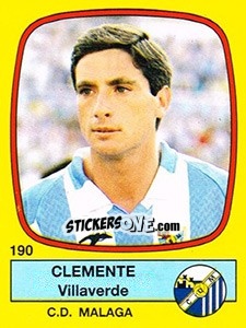 Sticker Clemente Villaverde - Liga Spagnola 1988-1989 n. 190 - Panini