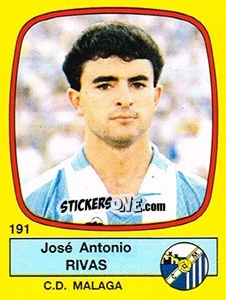 Sticker José Antonio Rivas - Liga Spagnola 1988-1989 n. 191 - Panini