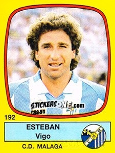Sticker Esteban Vigo - Liga Spagnola 1988-1989 n. 192 - Panini