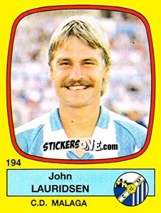 Sticker John Lauridsen - Liga Spagnola 1988-1989 n. 194 - Panini