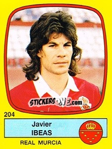 Sticker Javier Ibeas - Liga Spagnola 1988-1989 n. 204 - Panini