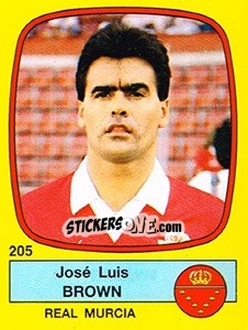 Sticker José Luis Brown - Liga Spagnola 1988-1989 n. 205 - Panini