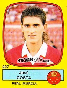 Sticker José Costa - Liga Spagnola 1988-1989 n. 207 - Panini