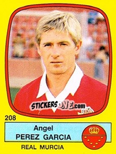 Sticker Angel Perez Garcia - Liga Spagnola 1988-1989 n. 208 - Panini
