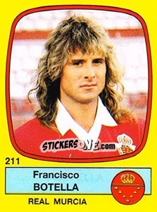 Cromo Francisco Botella - Liga Spagnola 1988-1989 - Panini