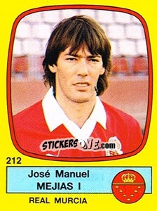 Sticker José Manuel Mejias I - Liga Spagnola 1988-1989 n. 212 - Panini