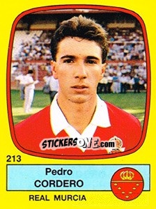 Sticker Pedro Cordero - Liga Spagnola 1988-1989 n. 213 - Panini