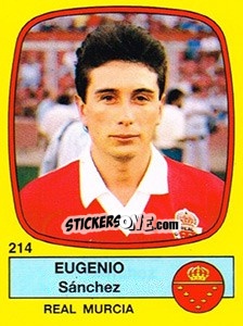 Cromo Eugenio Sánchez - Liga Spagnola 1988-1989 - Panini