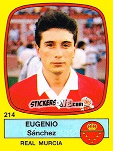 Sticker Eugenio Sánchez - Liga Spagnola 1988-1989 n. 214 - Panini
