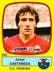 Cromo Javier Castañeda - Liga Spagnola 1988-1989 - Panini