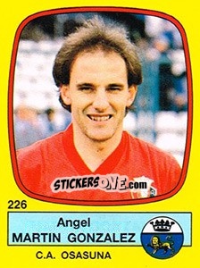 Cromo Angel Martin Gonzalez - Liga Spagnola 1988-1989 - Panini