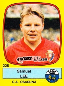 Figurina Samuel Lee - Liga Spagnola 1988-1989 - Panini