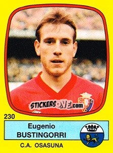 Cromo Eugenio Bustingorri - Liga Spagnola 1988-1989 n. 230 - Panini