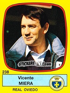 Cromo Vicente Miera - Liga Spagnola 1988-1989 - Panini