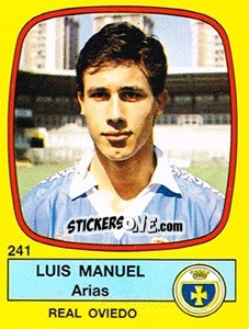 Figurina Luis Manuel Arias - Liga Spagnola 1988-1989 - Panini