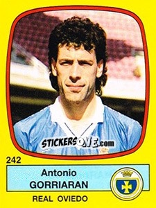 Sticker Antonio Gorriaran - Liga Spagnola 1988-1989 n. 242 - Panini