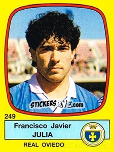 Figurina Francisco Javier Julia - Liga Spagnola 1988-1989 - Panini