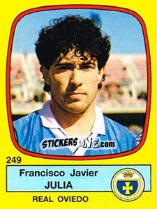 Sticker Francisco Javier Julia - Liga Spagnola 1988-1989 n. 249 - Panini