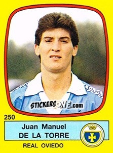 Figurina Juan Manuel De La Torre - Liga Spagnola 1988-1989 - Panini