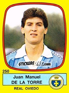 Sticker Juan Manuel De La Torre - Liga Spagnola 1988-1989 n. 250 - Panini