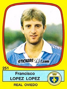 Sticker Francisco Lopez Lopez - Liga Spagnola 1988-1989 - Panini