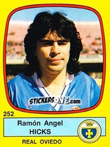 Cromo Ramón Angel Hicks - Liga Spagnola 1988-1989 - Panini