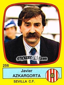 Sticker Javier Azkargorta - Liga Spagnola 1988-1989 n. 256 - Panini
