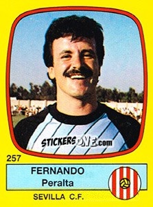 Cromo Fernando Peralta - Liga Spagnola 1988-1989 - Panini
