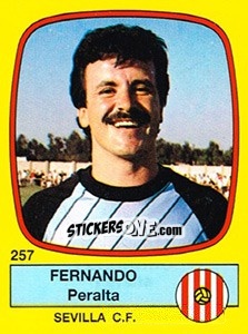 Sticker Fernando Peralta - Liga Spagnola 1988-1989 n. 257 - Panini