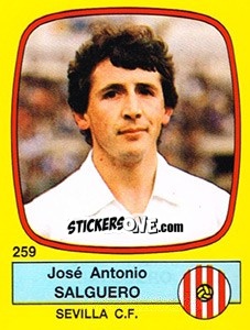 Sticker José Antonio Salguero - Liga Spagnola 1988-1989 - Panini