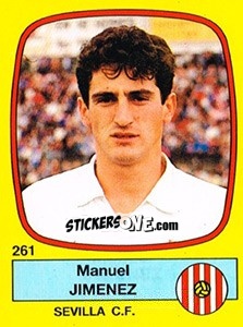 Cromo Manuel Jimenez - Liga Spagnola 1988-1989 - Panini