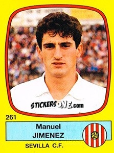 Sticker Manuel Jimenez - Liga Spagnola 1988-1989 n. 261 - Panini