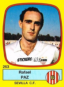 Sticker Rafael Paz - Liga Spagnola 1988-1989 n. 263 - Panini