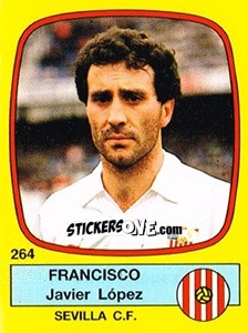 Sticker Francisco Javier López - Liga Spagnola 1988-1989 n. 264 - Panini