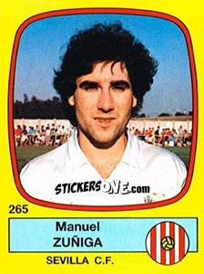 Cromo Manuel Zuñiga - Liga Spagnola 1988-1989 - Panini