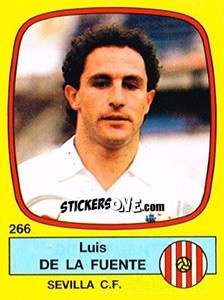 Sticker Luis De La Fuente - Liga Spagnola 1988-1989 - Panini