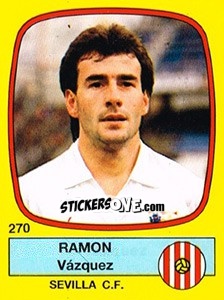 Sticker Ramon Vázquez - Liga Spagnola 1988-1989 n. 270 - Panini