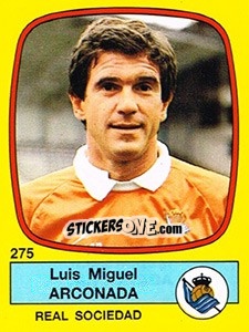 Cromo Luis Miguel Arconada - Liga Spagnola 1988-1989 - Panini