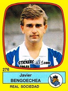 Cromo Javier Bengoechea - Liga Spagnola 1988-1989 - Panini