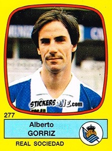 Cromo Alberto Gorriz - Liga Spagnola 1988-1989 - Panini