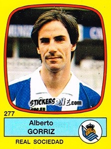 Figurina Alberto Gorriz - Liga Spagnola 1988-1989 - Panini