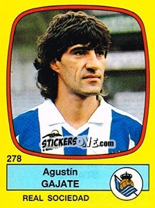 Sticker Agustín Gajate - Liga Spagnola 1988-1989 n. 278 - Panini